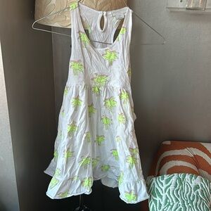 STELLA MCCARTNEY GIRLS coconut tree printed dress